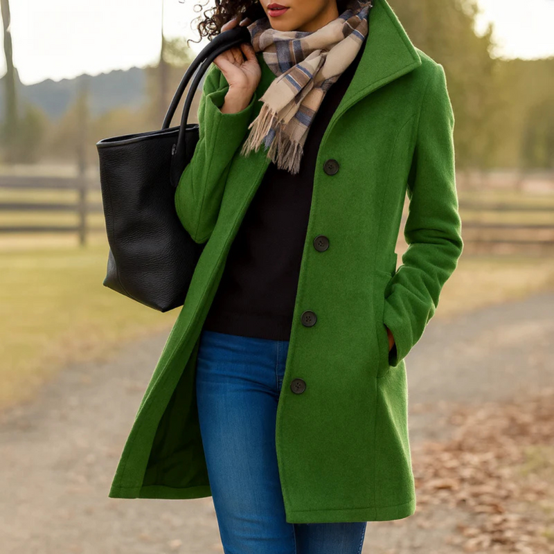 Saga | Button-Front Midi Coat