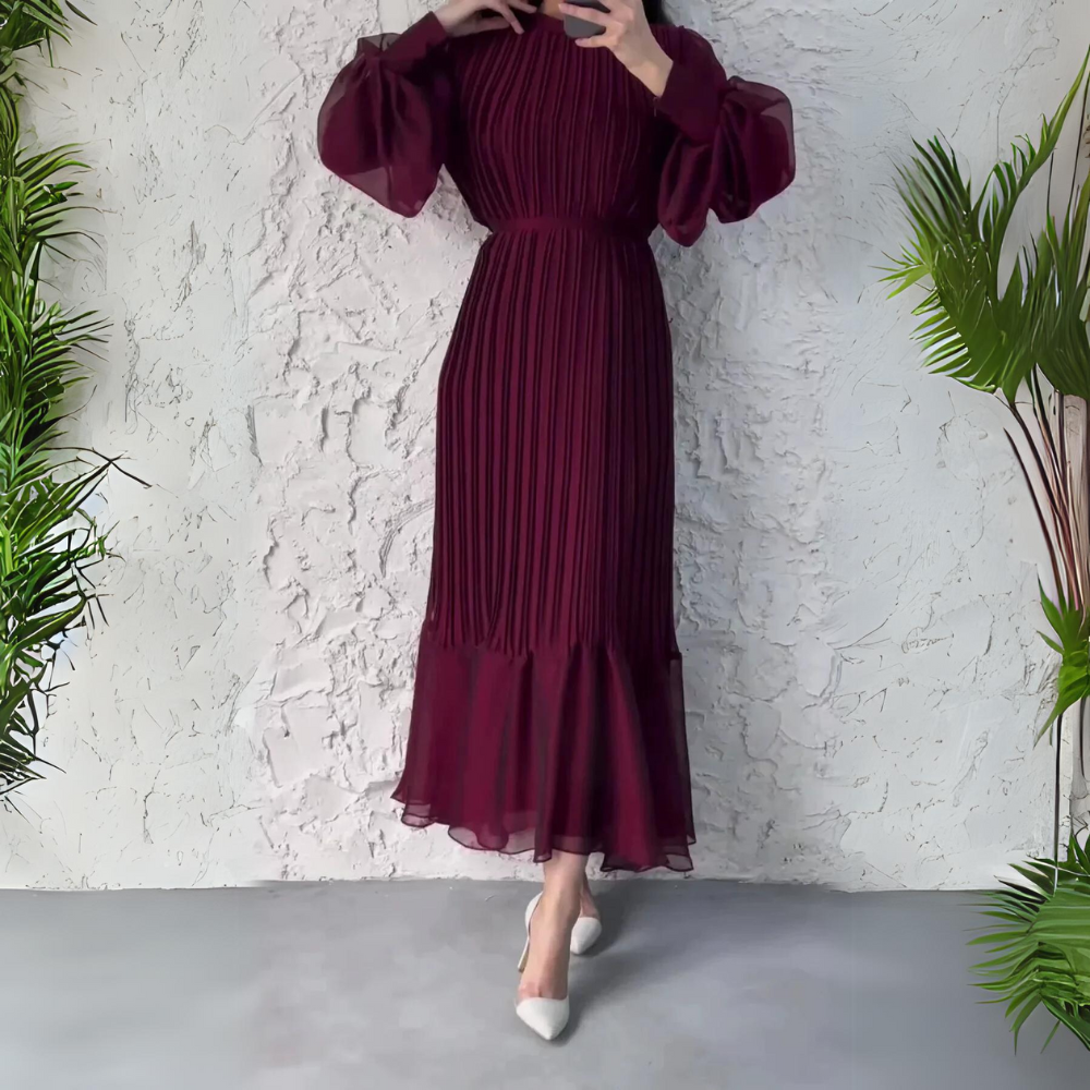 Sabrina | Mesh-Panel Evening Gown