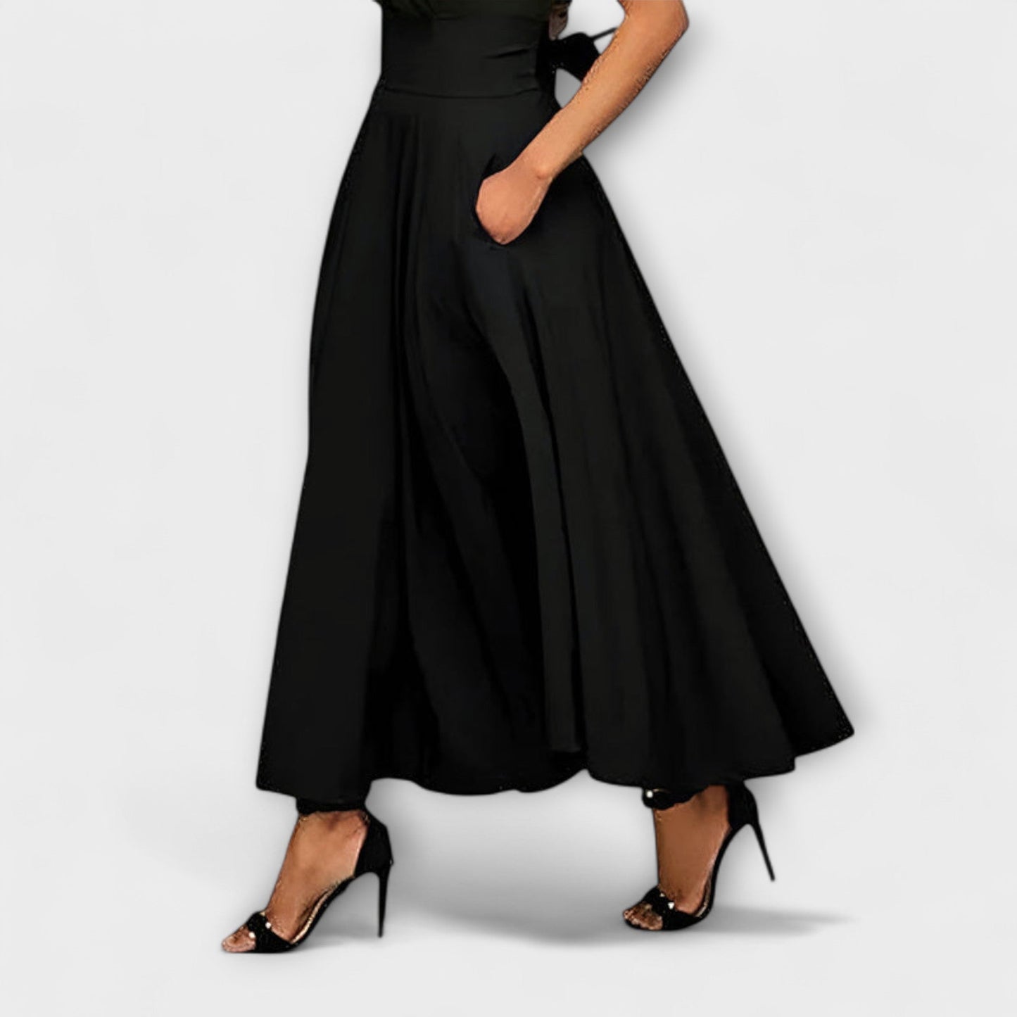 Larissa | High Waist Flowing Maxi Skirt