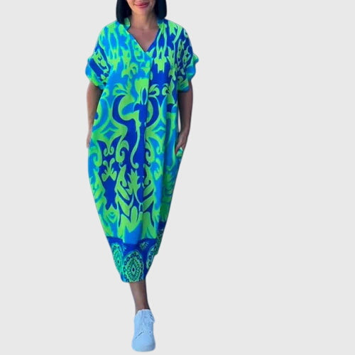Aveline | Floral Summer Midi Dress