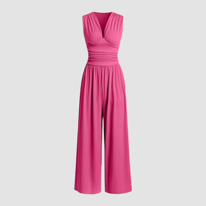 Natalie | Stretch Wide Leg Jumpsuit
