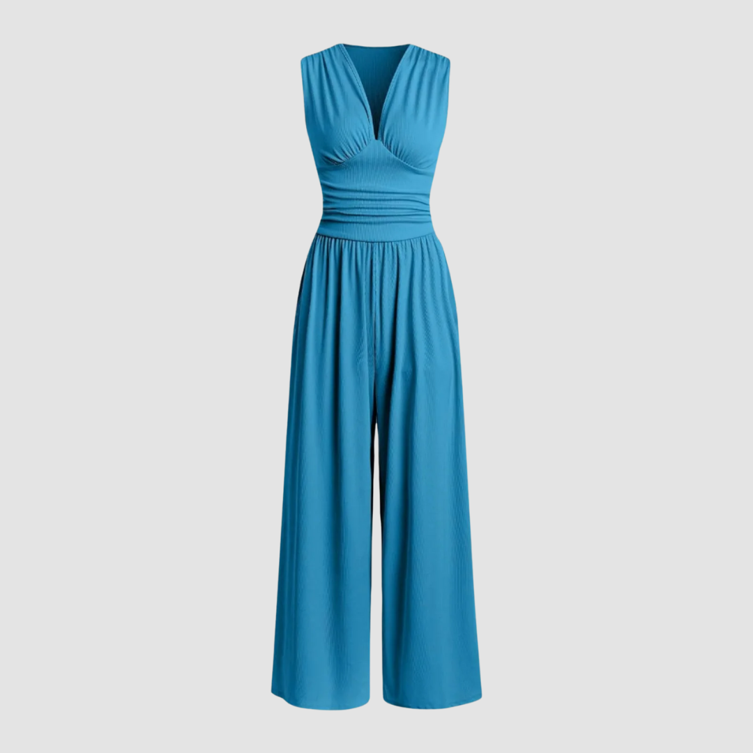 Natalie | Stretch Wide Leg Jumpsuit