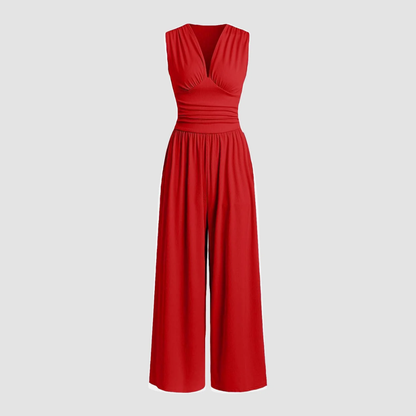 Natalie | Stretch Wide Leg Jumpsuit