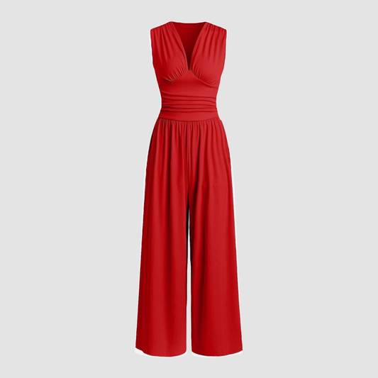 Natalie | Stretch Wide Leg Jumpsuit
