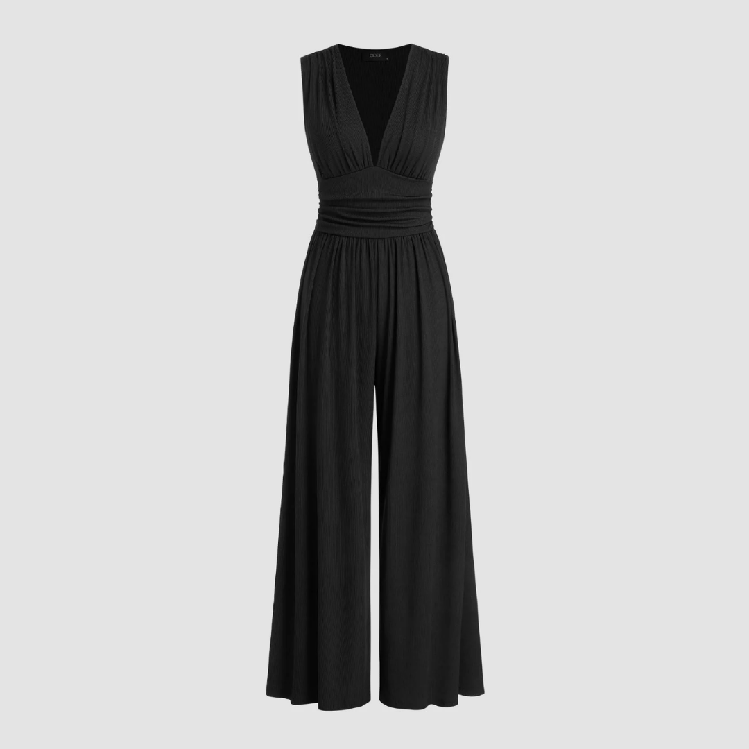 Natalie | Stretch Wide Leg Jumpsuit