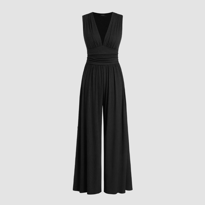 Natalie | Stretch Wide Leg Jumpsuit