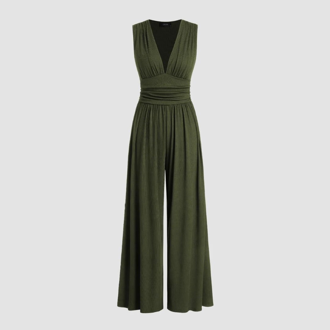Natalie | Stretch Wide Leg Jumpsuit