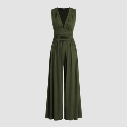 Natalie | Stretch Wide Leg Jumpsuit