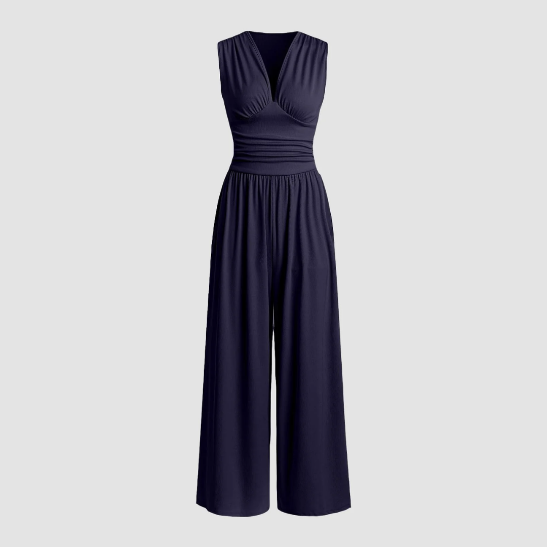 Natalie | Stretch Wide Leg Jumpsuit
