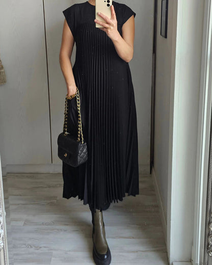 Serelina | Pleated Maxi Cocktail Dress