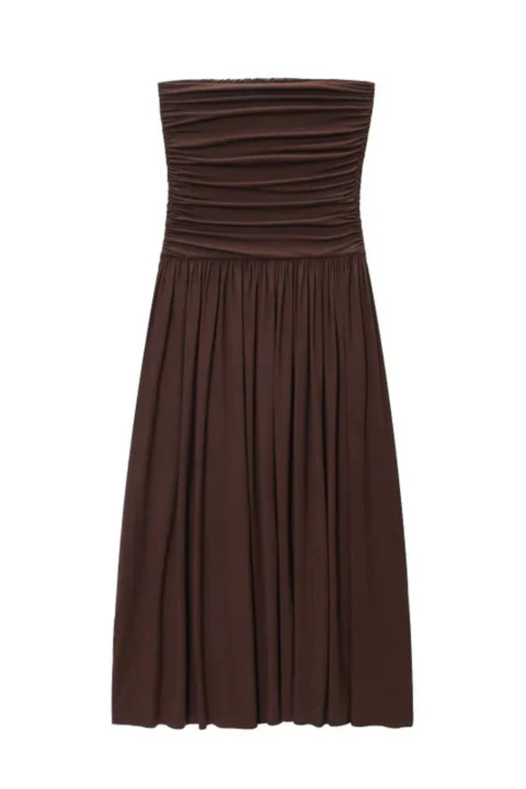 Isadora | Strapless Pleated Maxi Dress