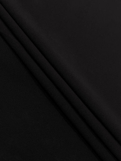 Lena | Black Deep V Twist-Front Maxi Dress