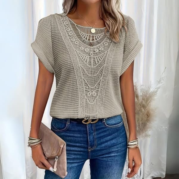 Joséphine | Vintage Lace Detail Top