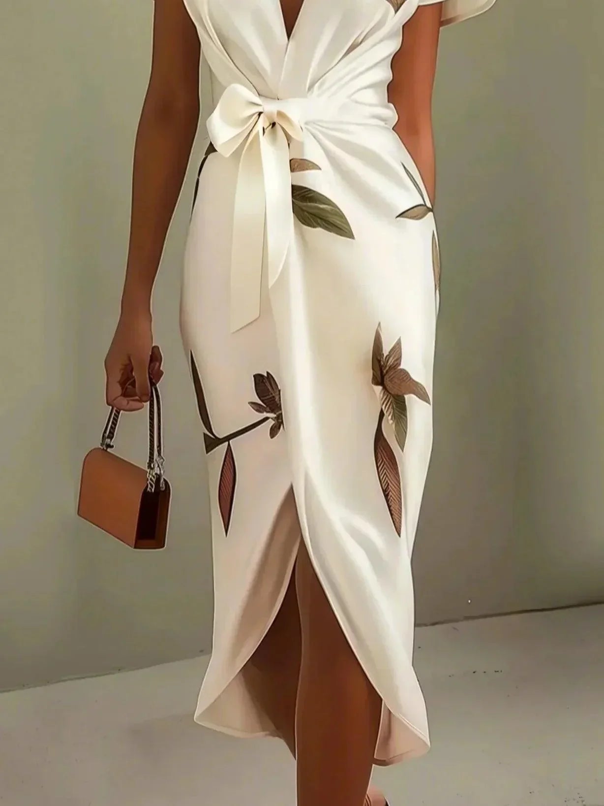 Romy | V-Neck Wrap Midi Dress