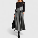 Pascale | Long-Sleeve Fall Maxi Dress