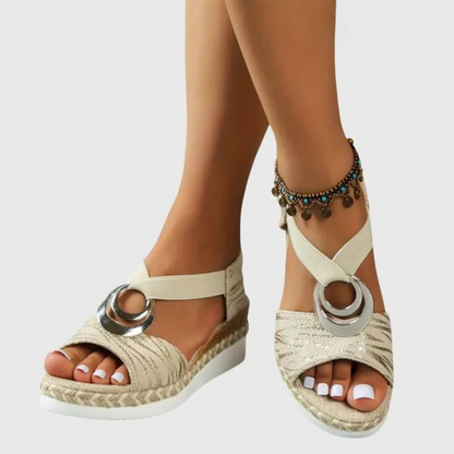 Odette | Cross-Strap Footbed Slide Sandals