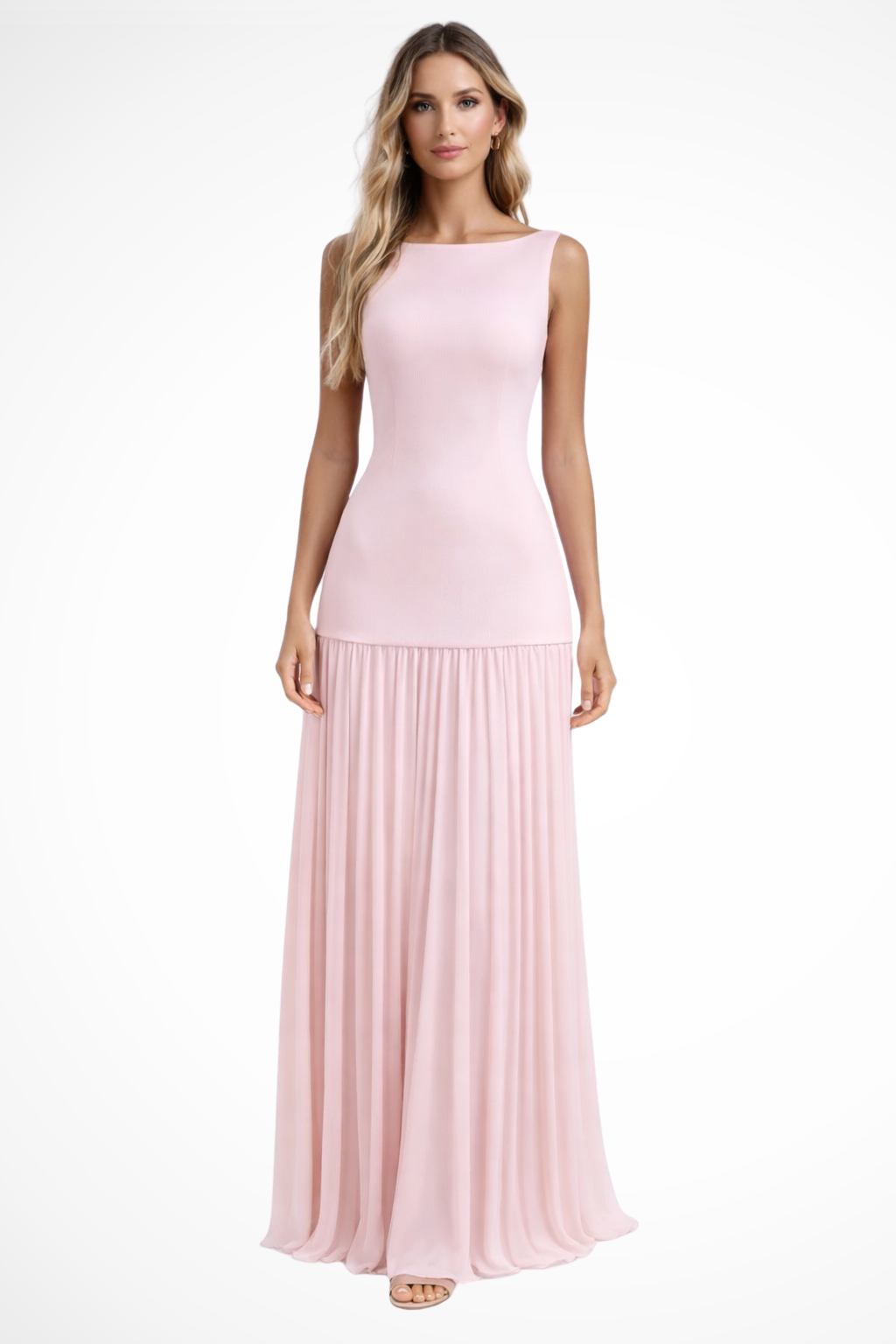 Elodie | Pleated Wedding Guest Maxi Dress