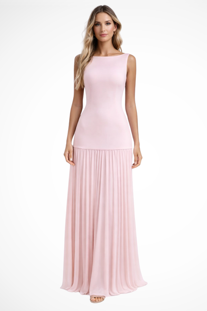 Elodie | Pleated Wedding Guest Maxi Dress