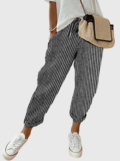 Amelie | High Waist Straight Leg Pants