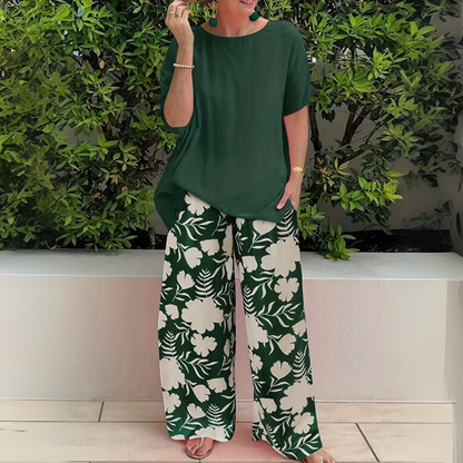 Marisol | Printed Wide-Leg Pants Set