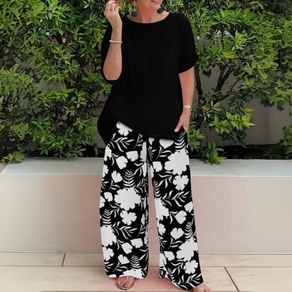 Marisol | Printed Wide-Leg Pants Set