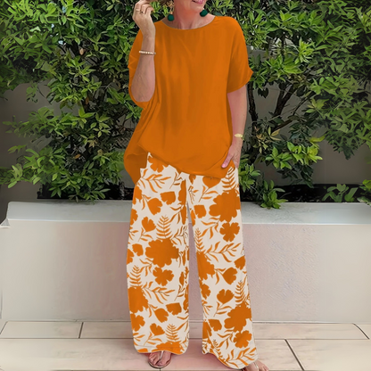 Marisol | Printed Wide-Leg Pants Set