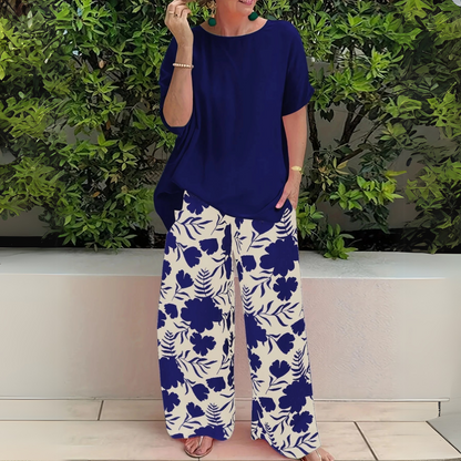 Marisol | Printed Wide-Leg Pants Set