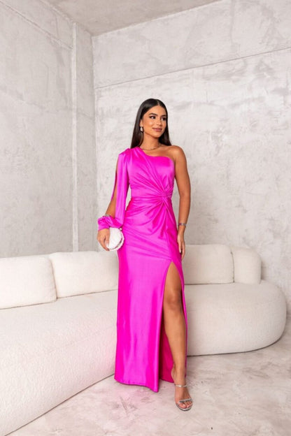 Ismara | One-Shoulder Maxi Wedding Guest Dress