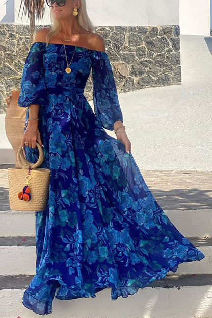 Cosette | Off-Shoulder Floral Maxi Dress