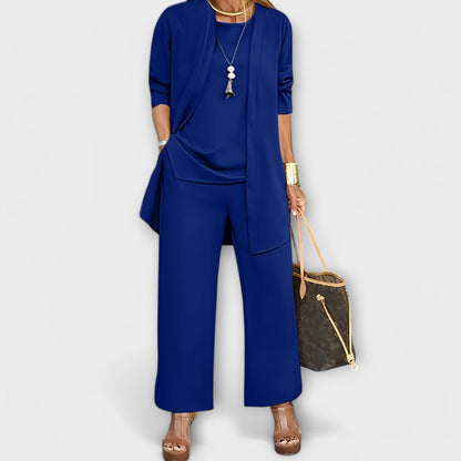 Theadora | Three Piece Cardigan & Pants Set