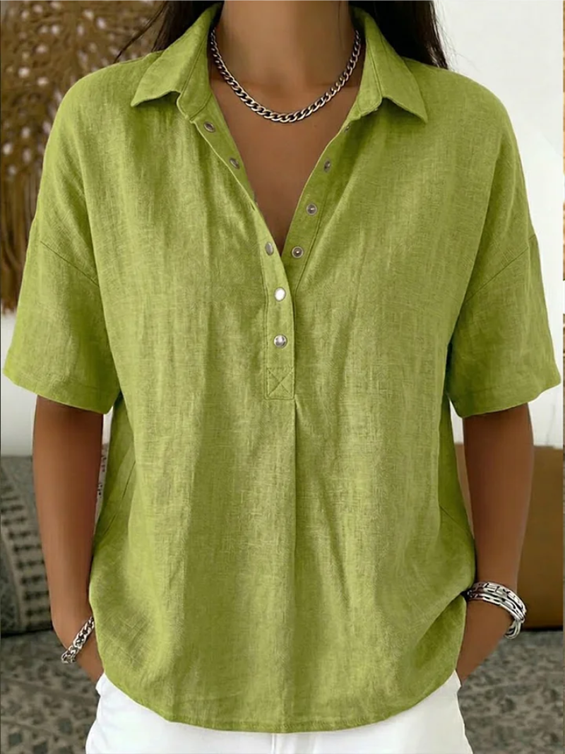 Wrenna | Collared Button-Up Shirt