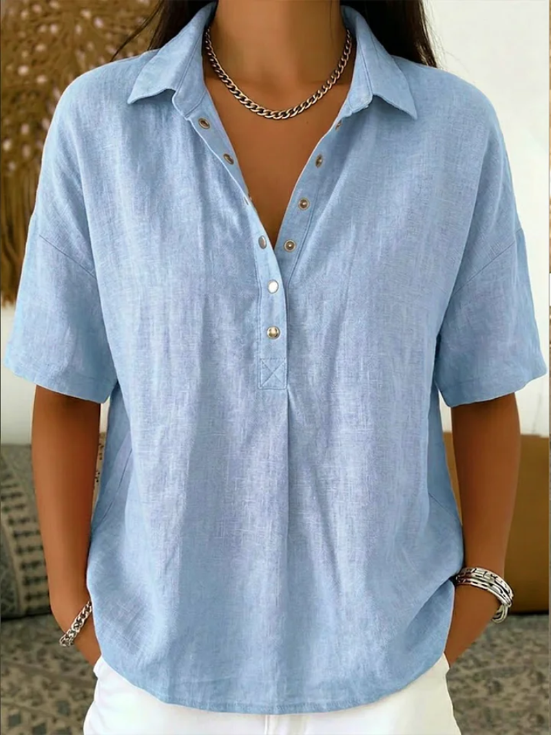 Wrenna | Collared Button-Up Shirt