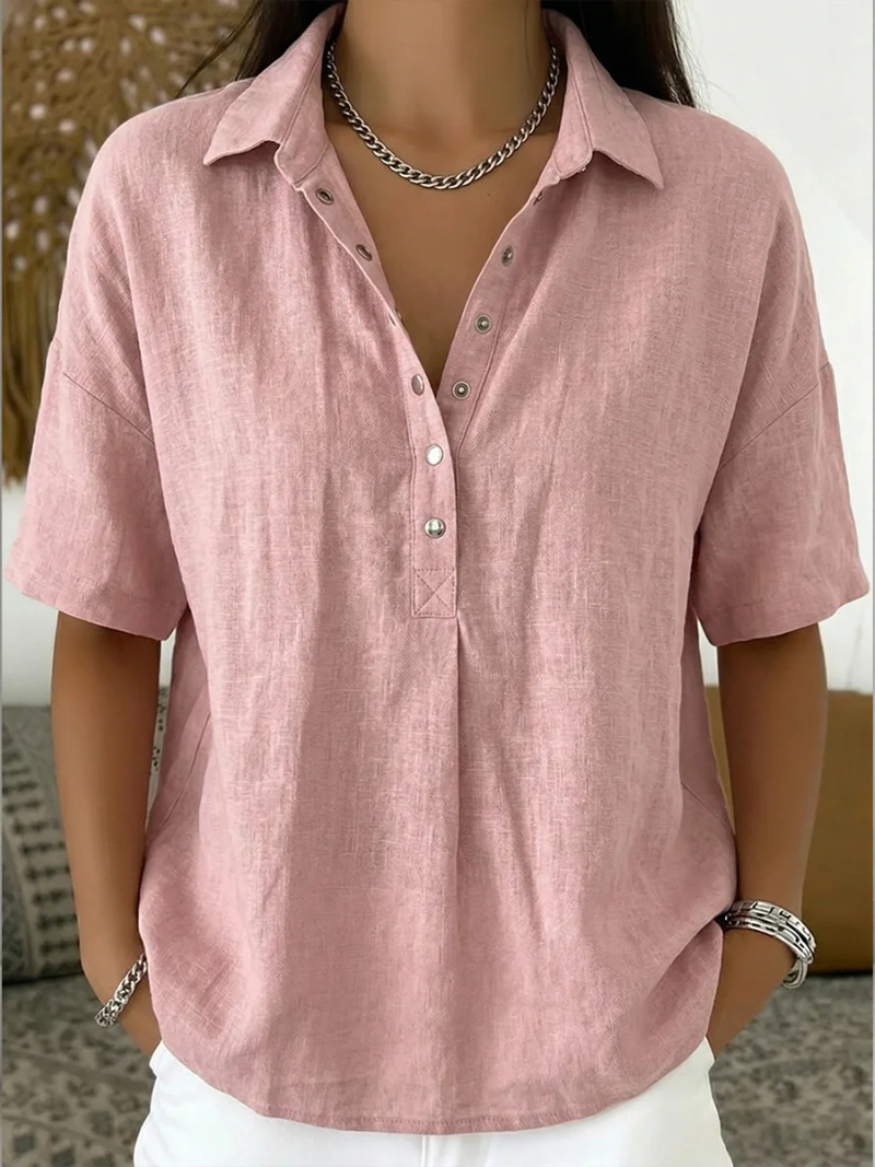 Wrenna | Collared Button-Up Shirt