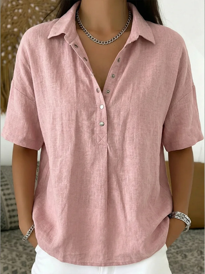 Wrenna | Collared Button-Up Shirt