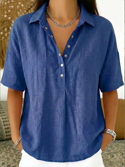 Wrenna | Collared Button-Up Shirt