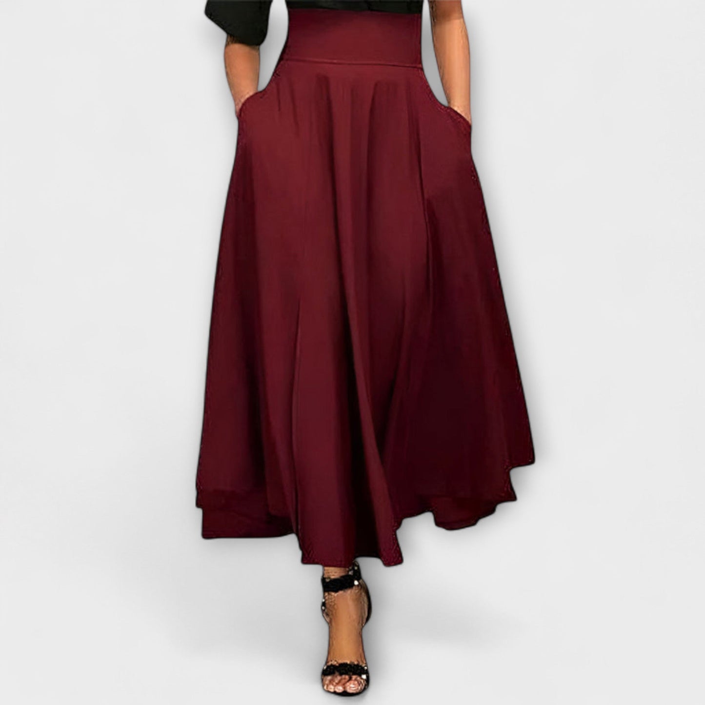 Larissa | High Waist Flowing Maxi Skirt