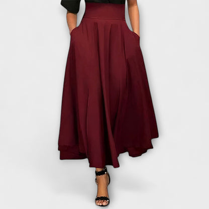 Larissa | High Waist Flowing Maxi Skirt