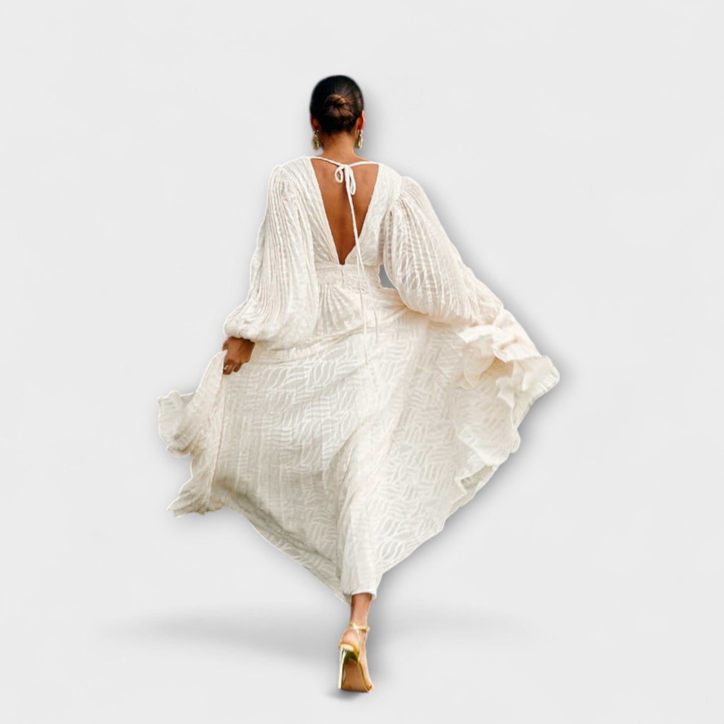 Marielle | Cream Maxi Dress for Summer Events
