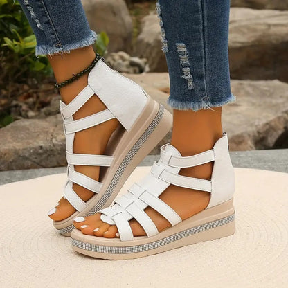 Vianna | Rhinestone Flat Sandals