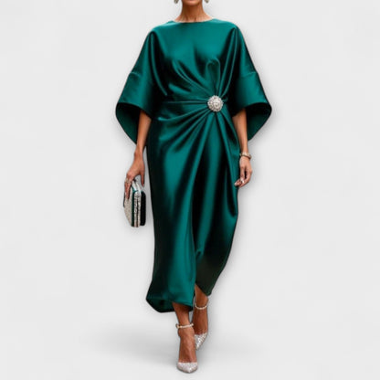Corinne | Draped Formal Maxi Dress
