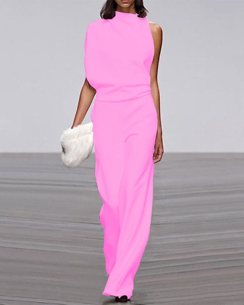 Serena | Sleeveless Wide Leg Jumpsuit