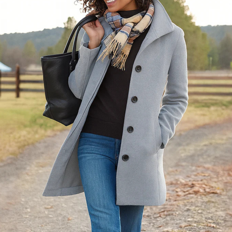 Saga | Button-Front Midi Coat