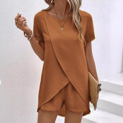 Sabeline | Wrap Top & Shorts Co-ord Set