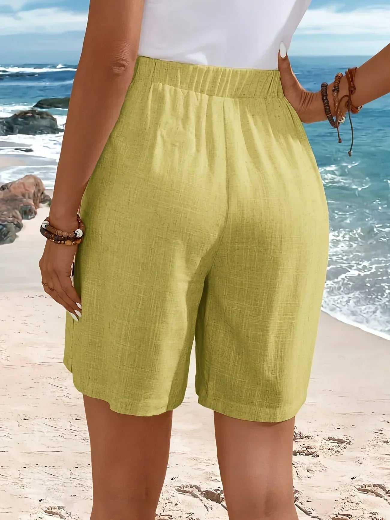 Lucille | Button-Up Relaxed Summer Shorts