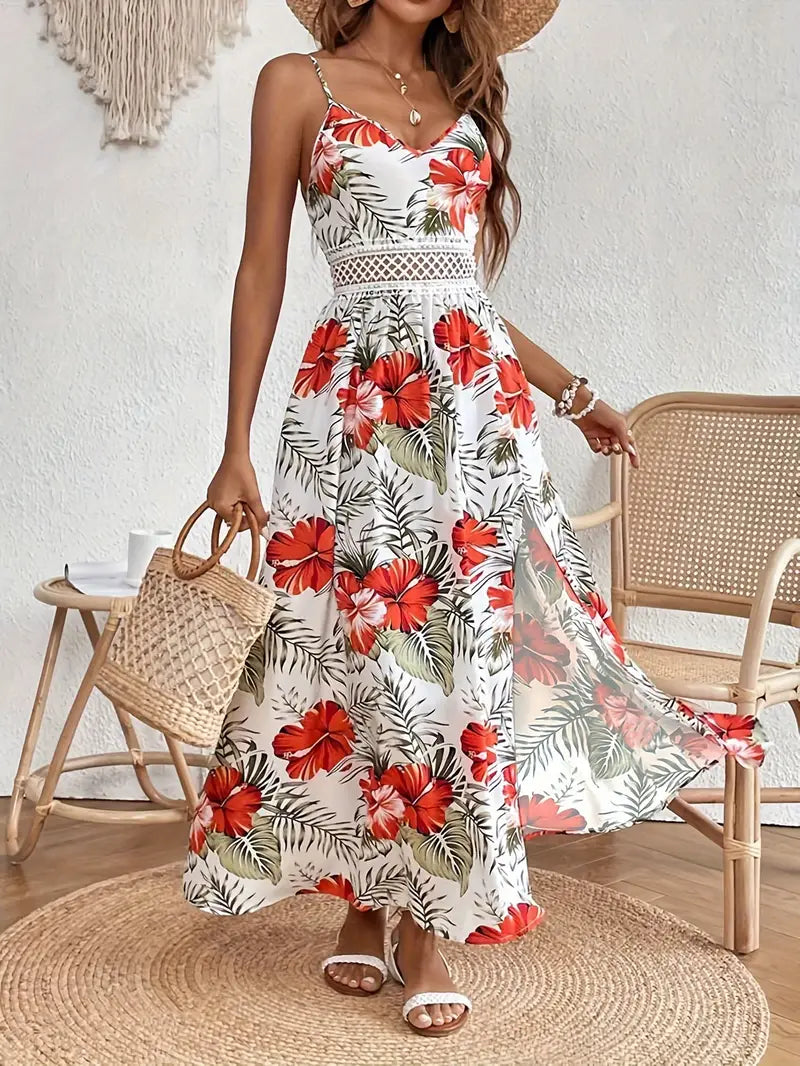 Apolline | Floral Midi Wedding Guest Dress