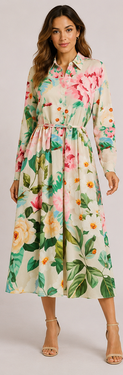 Albane | Summer Floral Maxi Dress