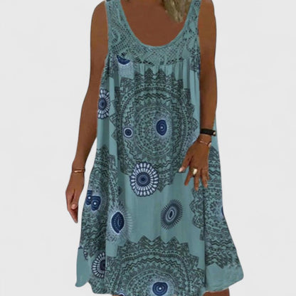 Calista | Boho Summer Midi Dress