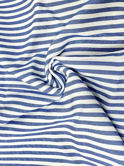 Beth | Striped Summer Midi Dress with Pockets