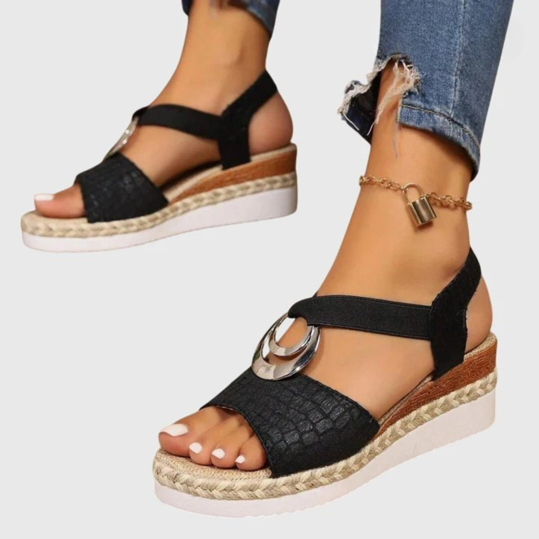 Odette | Cross-Strap Footbed Slide Sandals