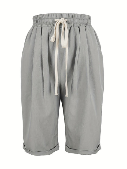 Anne | Linen Look Capri Pants